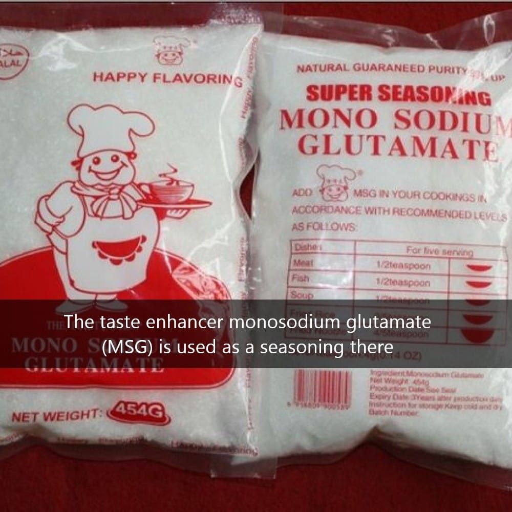 Taste Enhancers in All Dishes